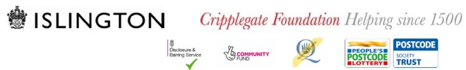 Funders and supporters including Islington, Cripplegate Foundation, the Disclosure and Barring Service, The National Lottery Community Fund and People’s Postcode Lottery